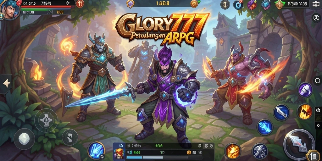 Tampilan gameplay dinamis dan seru di GLORY777.