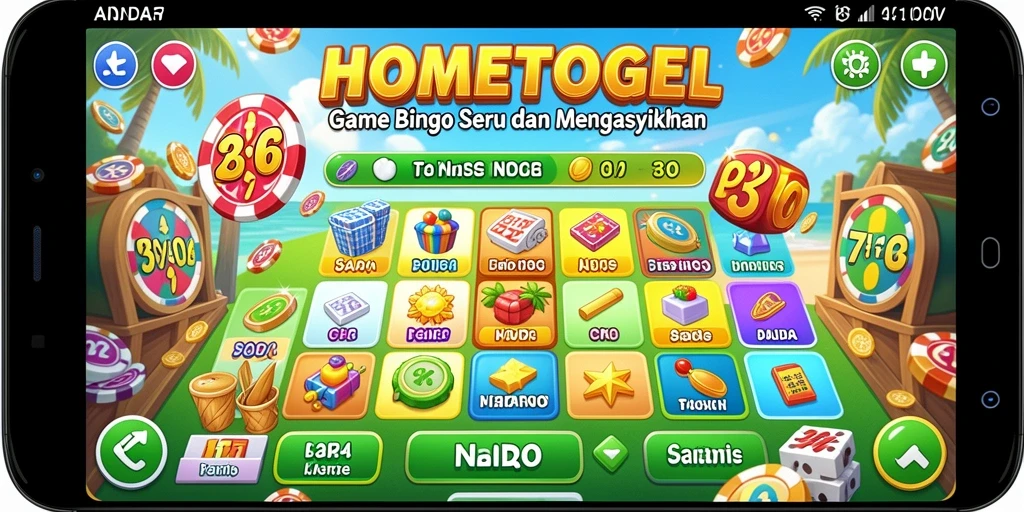 Gameplay HOMETOGEL yang menggembirakan dan penuh warna.