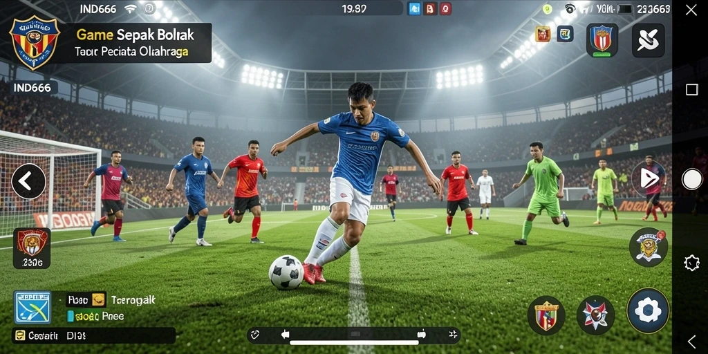 Tampilan gameplay <strong>IND666</strong> yang membuat penggemar sepak bola terhibur.
