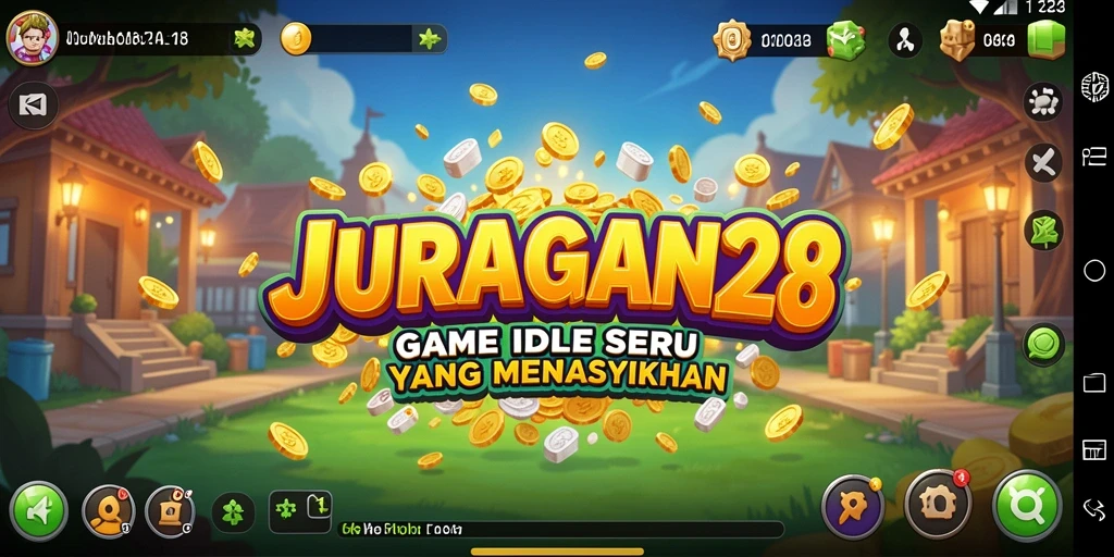 Screenshot gameplay JURAGAN28 menampilkan momen seru dalam permainan Idle.