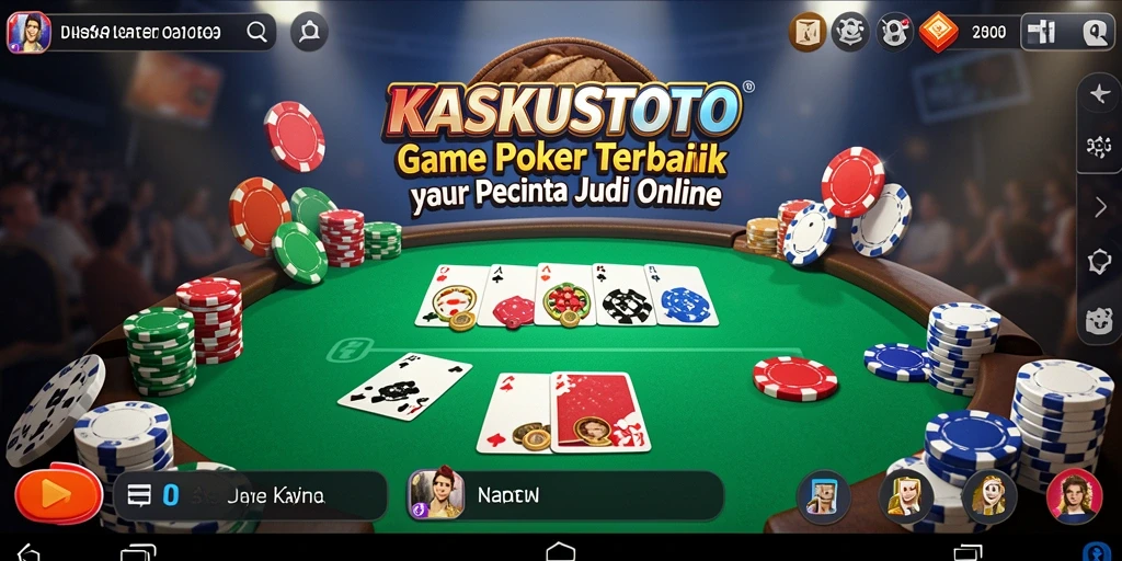 Gameplay Poker yang mendebarkan dan seru di KASKUSTOTO.