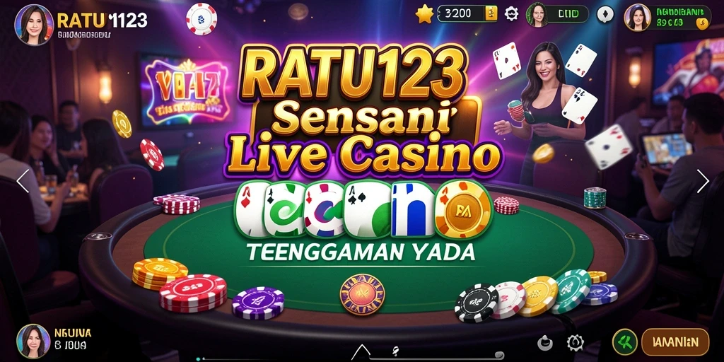 Tampilan gameplay Live Casino yang mendebarkan dengan dealer profesional.