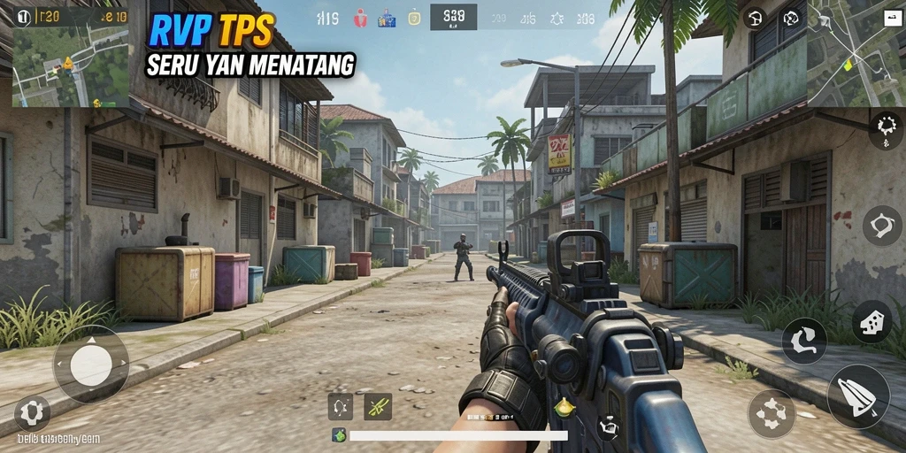Tangkapan layar gameplay seru di RVIP dengan aksi menegangkan.