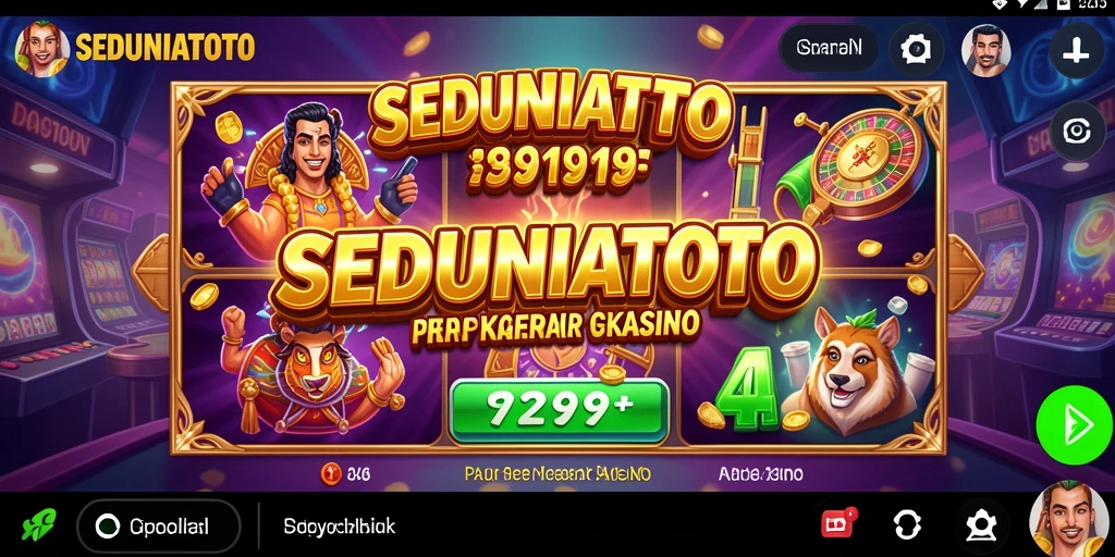 Tampilan menarik gameplay SEDUNIATOTO yang penuh warna.